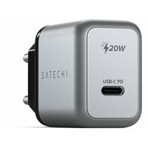 Satechi síťová nabíječka USB-C, PD, 20W, stříbrná - ST-UC20WCM-EU