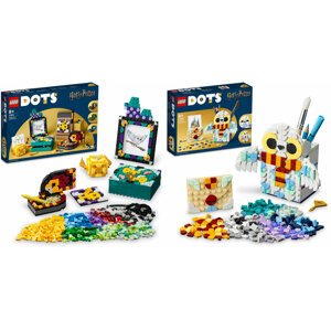Extra výhodný balíček LEGO® DOTS 41811 Doplňky - Bradavice a 41809 Stojánek na tužky - Hedvika - 41811/41809