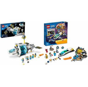 Extra výhodný balíček LEGO® City 60349 Lunární vesmírná stanice a 60354 Průzkum Marsu - 60349/60354
