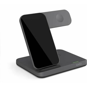 Spello by Epico bezdrátový nabíjecí stojánek 3v1 pro Samsung, černá - 9915101300222