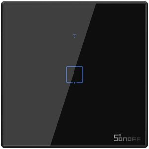 Chytrý vypínač WiFi + RF 433 Sonoff T3 EU TX (1-channel) černá - IM190314018