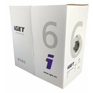 iGET Síťový kabel CAT6 UTP PVC Eca 305m/box - 84005020