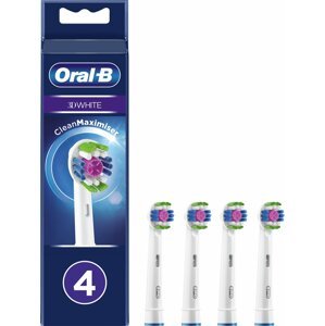 Oral-B EB 18-4 3D White náhradní hlavice s Technologií CleanMaximiser, 4 ks - 10PO010393