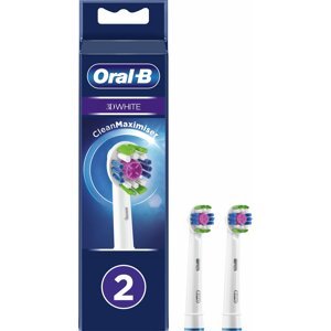 Oral-B EB 18-2 3D White náhradní hlavice s Technologií CleanMaximiser, 2 ks - 10PO010392