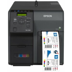 Epson ColorWorks C7500, USB, LAN, cutter, černá - C31CD84012