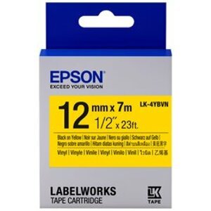 Epson LabelWorks LK-4WBVN, páska pro tiskárny etiket, 12mm, 7m, žluto-černá - C53S654042