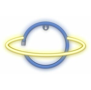Forever dekorativní LED neon Saturn, modro-žlutá - RTV100228