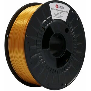 C-TECH PREMIUM LINE tisková struna (filament), Silk PLA, 1,75mm, 1kg, dopravní žlutá - 3DF-P-SPLA1.75-1023