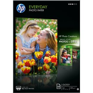 HP Foto papír EveryDay Photo Q5451A, A4, 25 ks, 200g/m2, lesklý - Q5451A