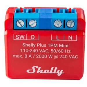 Shelly Plus 1PM Mini, spínací modul, WiFi - SHELLY-PLUS-1PM-MINI