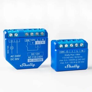 Shelly Plus 1 Mini, spínací modul, WiFi - SHELLY-PLUS-1-MINI