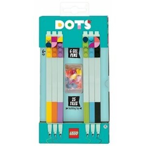 Pero LEGO DOTS, gelové, mix barev, 6 ks - 52798