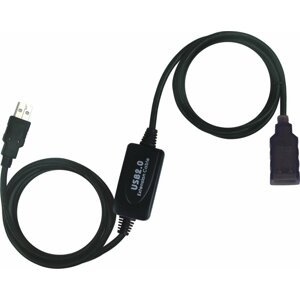 PremiumCord USB 2.0 repeater a prodlužovací kabel A/M-A/F, 10m - ku2rep10
