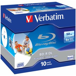 Verbatim BD-R DL, 6x, 50GB, 10 Pack, Printable (43736) - 43736