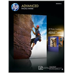 HP Foto papír Advanced Glossy Q8696A, 13x18, 25 ks, 250g/m2, lesklý - Q8696A