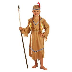 Rappa Dětský kostým indiánka s čelenkou (S); 801998