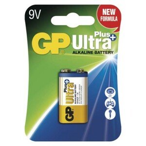 Alkalická baterie GP Ultra Plus 6LF22 (9V), blistr; B1751