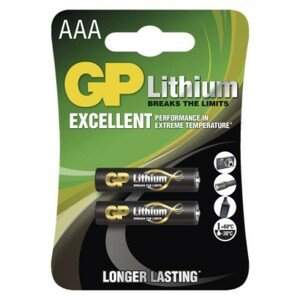 GP baterie lithiová HR03 (AAA), blistr 2 ks; 1022000412
