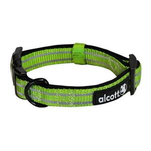 Alcott reflexní obojek pro psy, Adventure, zelený, velikost S; AC-02240