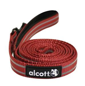 Alcott reflexní vodítko pro psy, červené, velikost M; AC-11334