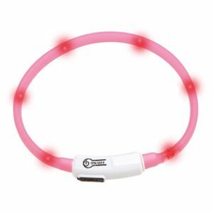 Karlie-Flamingo LED světelný obojek pro kočky růžový obvod 20-35cm; KF-64966