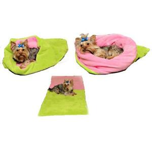 Marysa pelíšek 3v1 pro psy, světle zelený/růžový, velikost XL; M-c.7