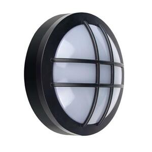 Solight LED venkovní osvětlení kulaté s mřížkou, 20W, 1500lm, 4000K, IP65, 23cm, černá; WO754