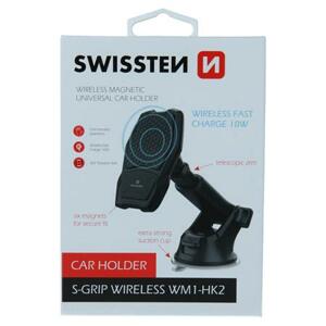 Swissten magnetický držák do auta s bezdrátovým nabíjením s-grip wm1-Hk2; 65010604