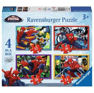RAVENSBURGER Puzzle Spiderman 4v1 (12,16,20,24 dílků); 118504