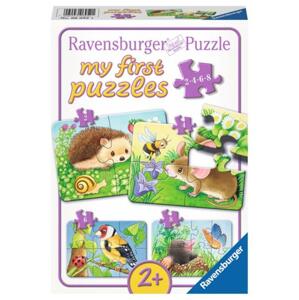 RAVENSBURGER Moje první puzzle Zvířátka v zahradě 4v1 (2,4,6,8 dílků); 119073