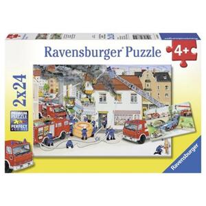 RAVENSBURGER Puzzle S hasičským sborem 2x24 dílků; 7833