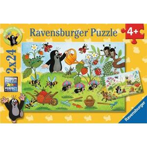 RAVENSBURGER Puzzle Krteček na zahrádce 2x24 dílků; 5765