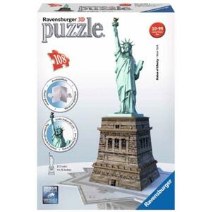RAVENSBURGER 3D puzzle Socha Svobody, New York 108 dílků; 112348