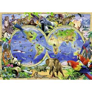 RAVENSBURGER Puzzle Svět divokých zvířat XXL 300 dílků; 110205