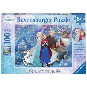 RAVENSBURGER Třpytivé puzzle Ledové království XXL 100 dílků; 123365