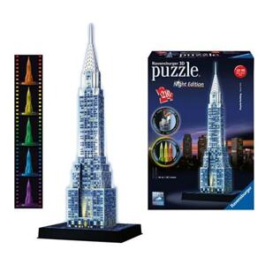 RAVENSBURGER Svítící 3D puzzle Noční edice Chrysler Building 216 dílků; 116116