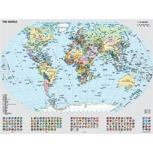 RAVENSBURGER Puzzle Politická mapa světa 1000 dílků; 4463