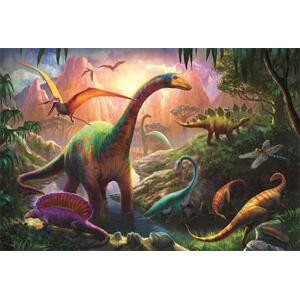 TREFL Puzzle Svět dinosaurů 100 dílků; 113441