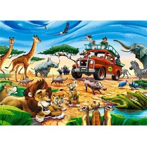 CASTORLAND Puzzle Dobrodružství na safari 180 dílků; 123613