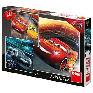 DINO Puzzle Cars 3: Trénink 3x55 dílků; 118993