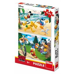 DINO Puzzle Mickey sportuje 2x77 dílků; 122376
