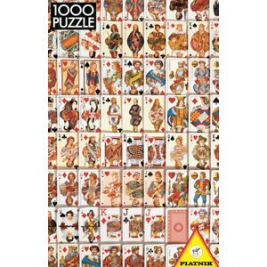 PIATNIK Puzzle Hrací karty 1000 dílků; 117757