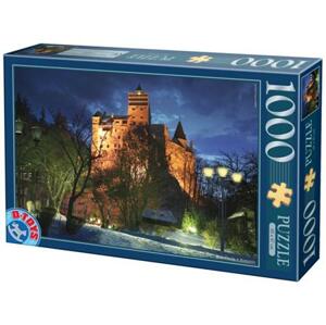 D-TOYS Puzzle Hrad Bran v noci, Rumusko 1000 dílků; 119619