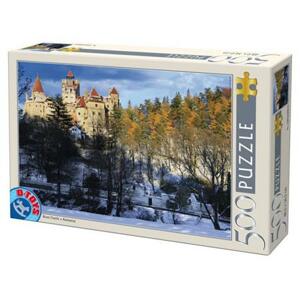 D-TOYS Puzzle Bran v zimě, Rumunsko 500 dílků; 119589