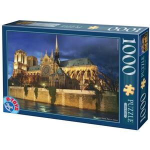 D-TOYS Puzzle Notre Dame, Paříž 1000 dílků; 119509