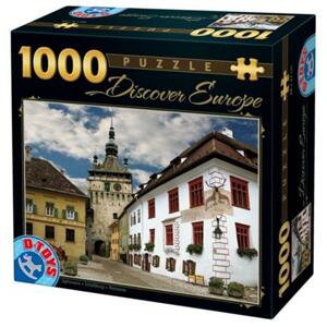D-TOYS Puzzle Sighisoara, Rumunsko 1000 dílků; 119550