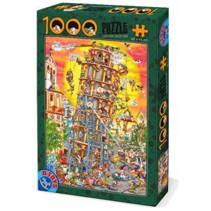 D-TOYS Puzzle Šikmá věž v Pise 1000 dílků; 119633