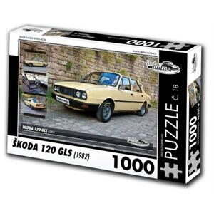RETRO-AUTA Puzzle č. 18 Škoda 120 GLS (1982) 1000 dílků; 120428