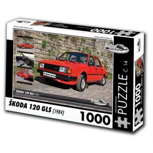 RETRO-AUTA Puzzle č. 14 Škoda 120 GLS (1984) 1000 dílků; 120500