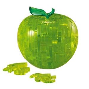 HCM KINZEL 3D Crystal puzzle Jablko zelené 44 dílků; 3430